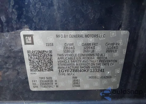 2019 Cadillac Xt4 Luxury from USA, damaged, VIN 1GYFZBR40KF133241